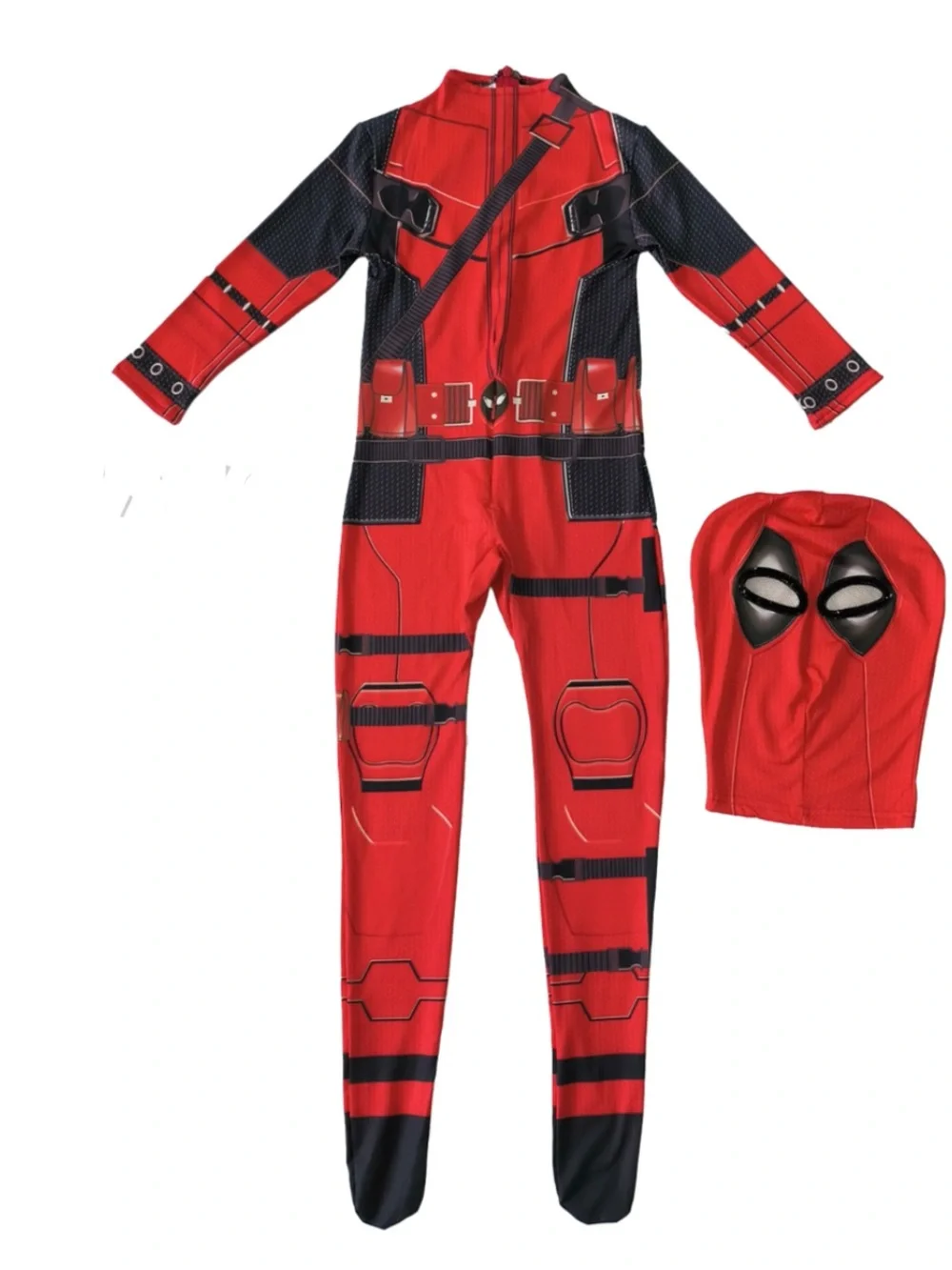 Deadpool Kids Halloween Costume Superhero Jumpsuit size 11Y